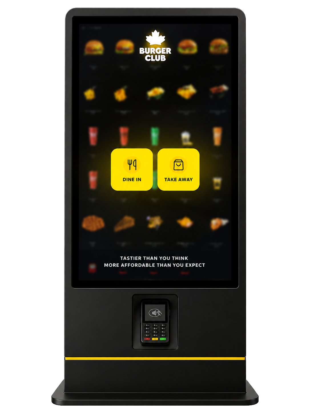 Burger Club kiosk
