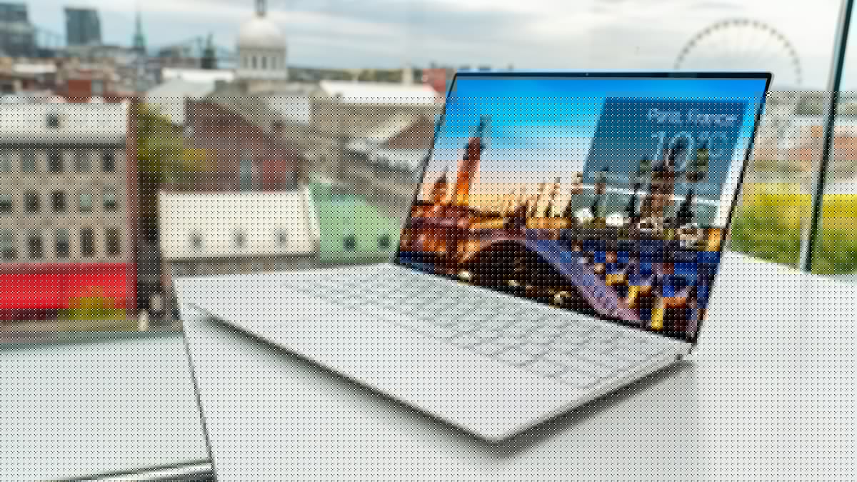 Laptop building an app that runs on multiple platforms