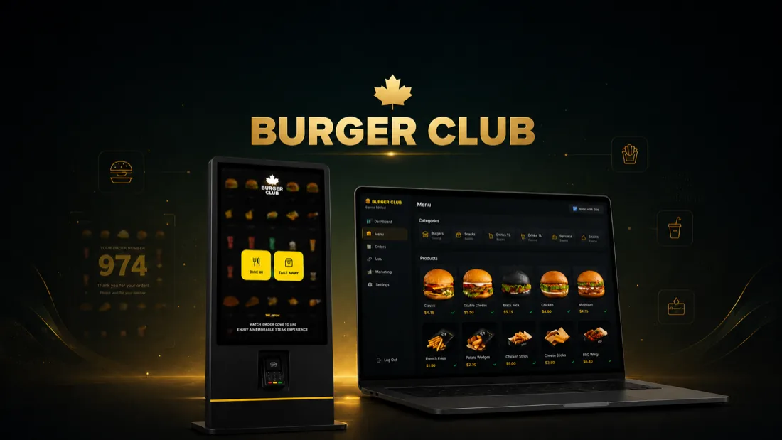 Burger Club — Self-Service Ordering System